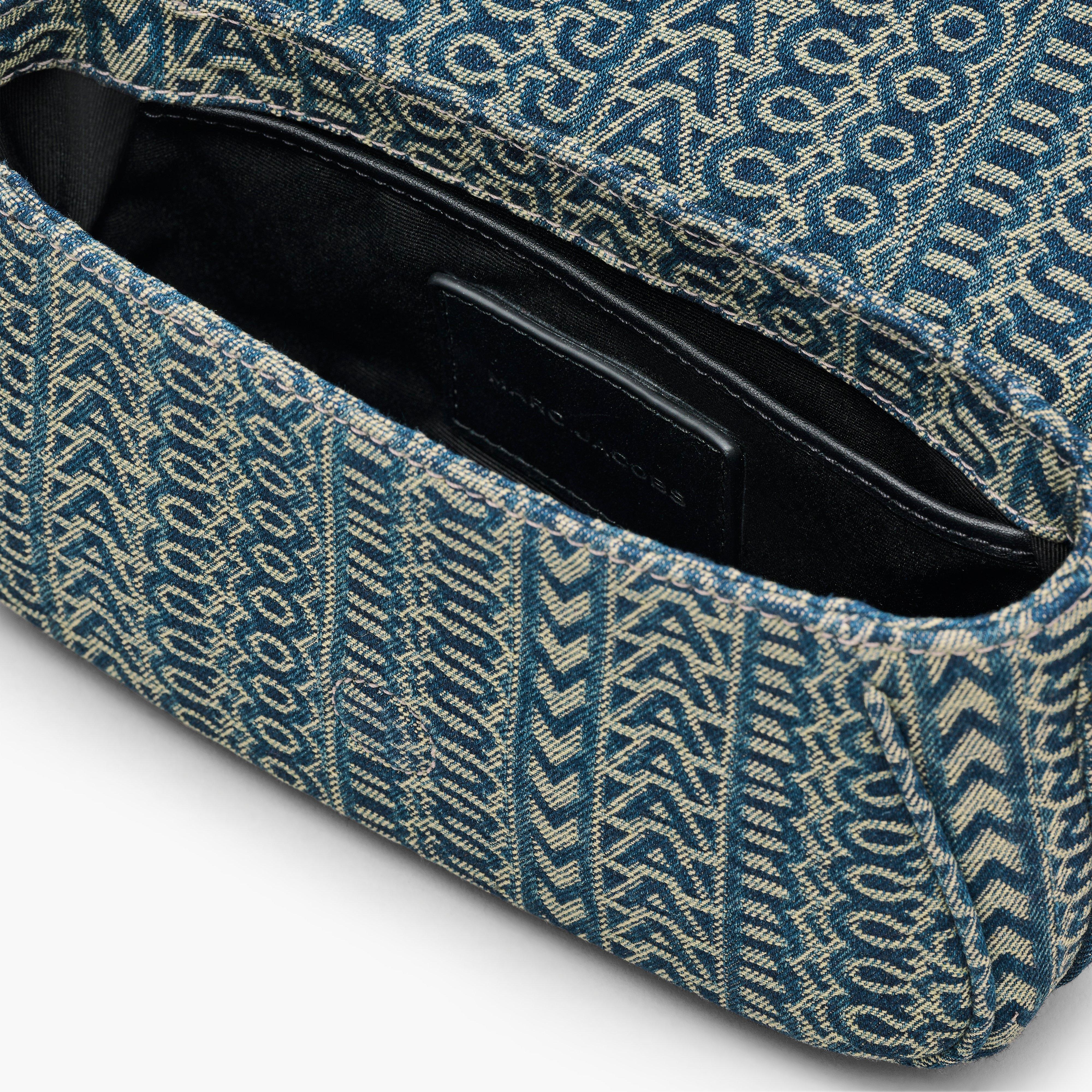 THE MONOGRAM SUN-FADED DENIM CLOVER SHOULDER BAG - 4