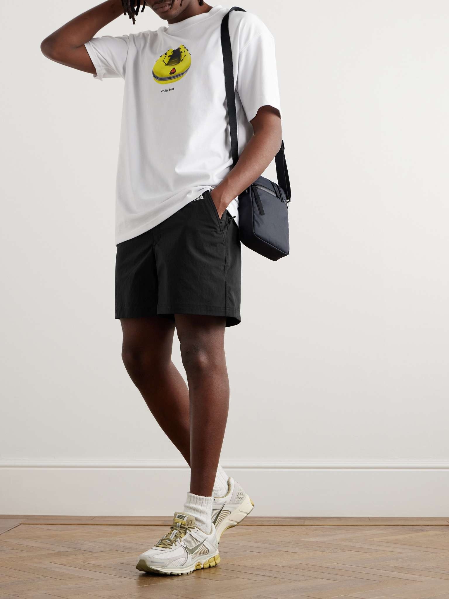 ACG Straight-Leg Belted Logo-Embroidered Shell Shorts - 2