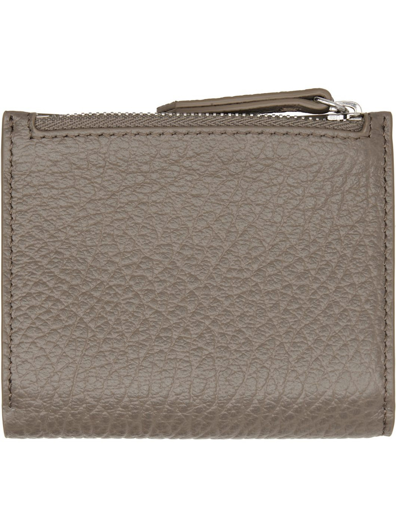 Maison Margiela Taupe Four Stitches Wallet outlook