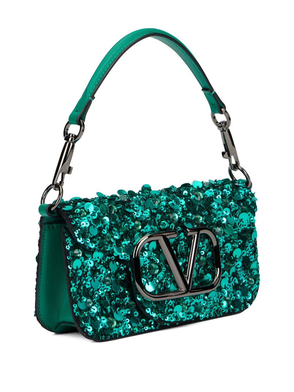 Locò VLogo sequin shoulder bag - 3