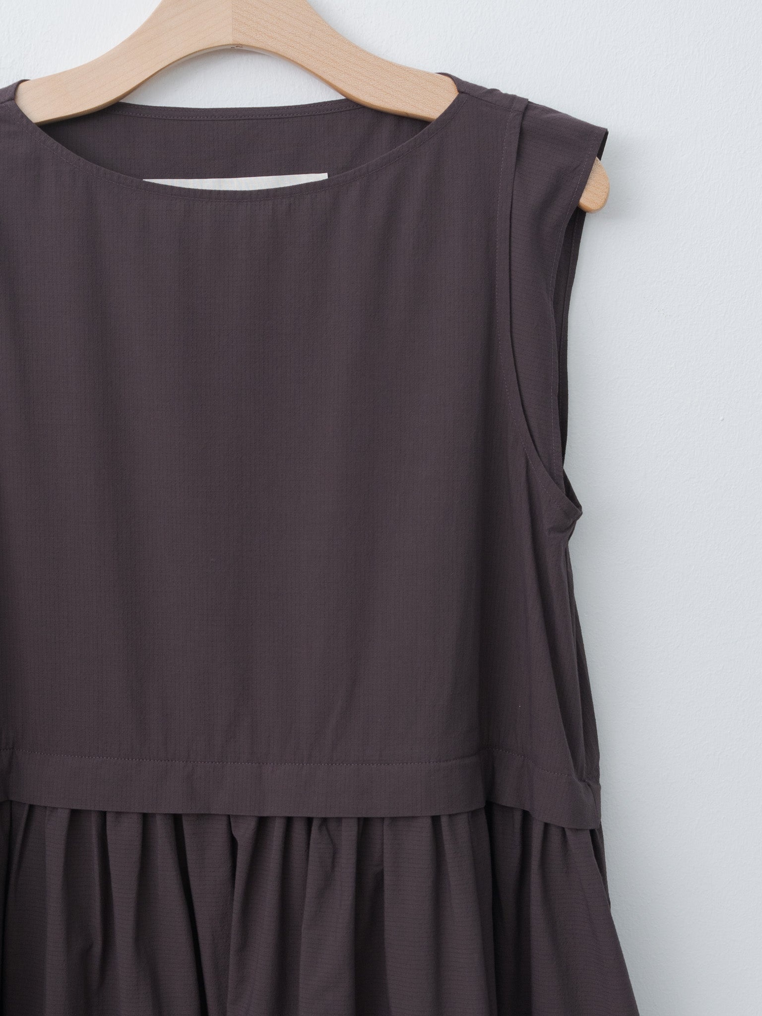 The Potter Dress - Fine Ripstop Cotton Coffee - 4