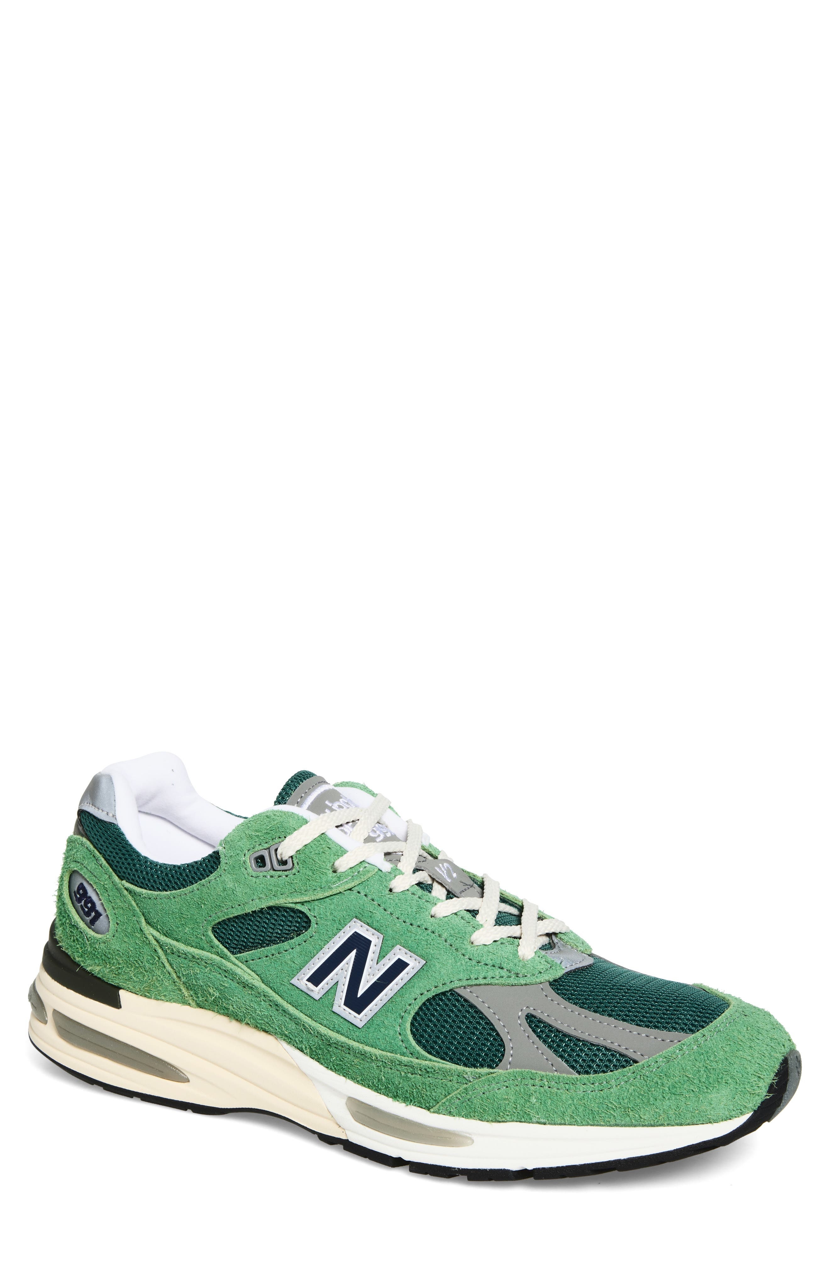 New Balance Gender Inclusive Made in UK 991 v2 Sneaker in Mineral Green /Comfrey at Nordstrom - 1