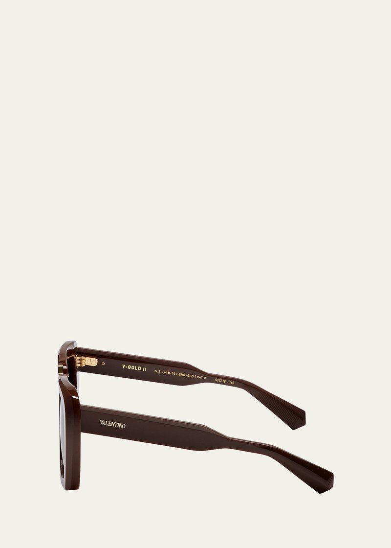 V-Gold II Acetate Butterfly Sunglasses 3