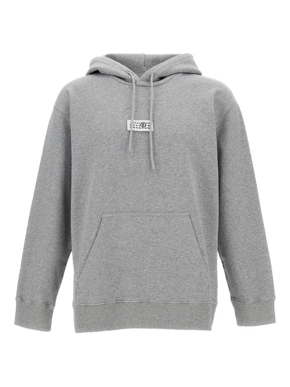 front-pocket ribbed-trim hoodie - 1