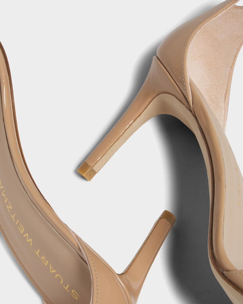 Stuart Weitzman 75mm Nudist II Patent Leather Sandals outlook