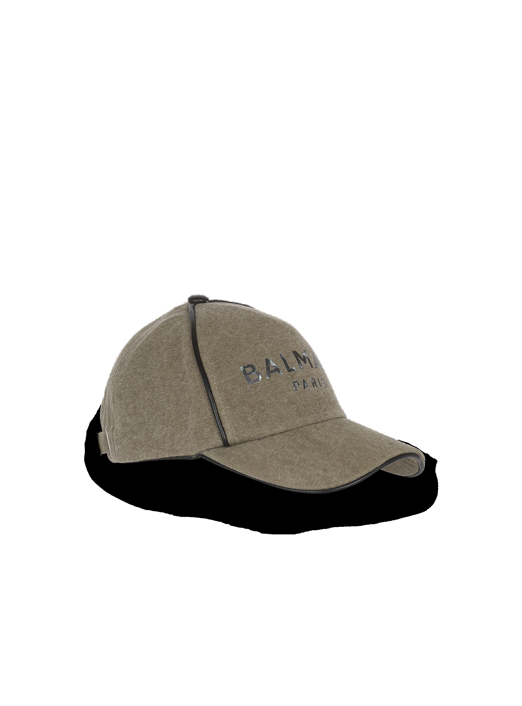 Cotton canvas cap with Balmain Paris logo - 3