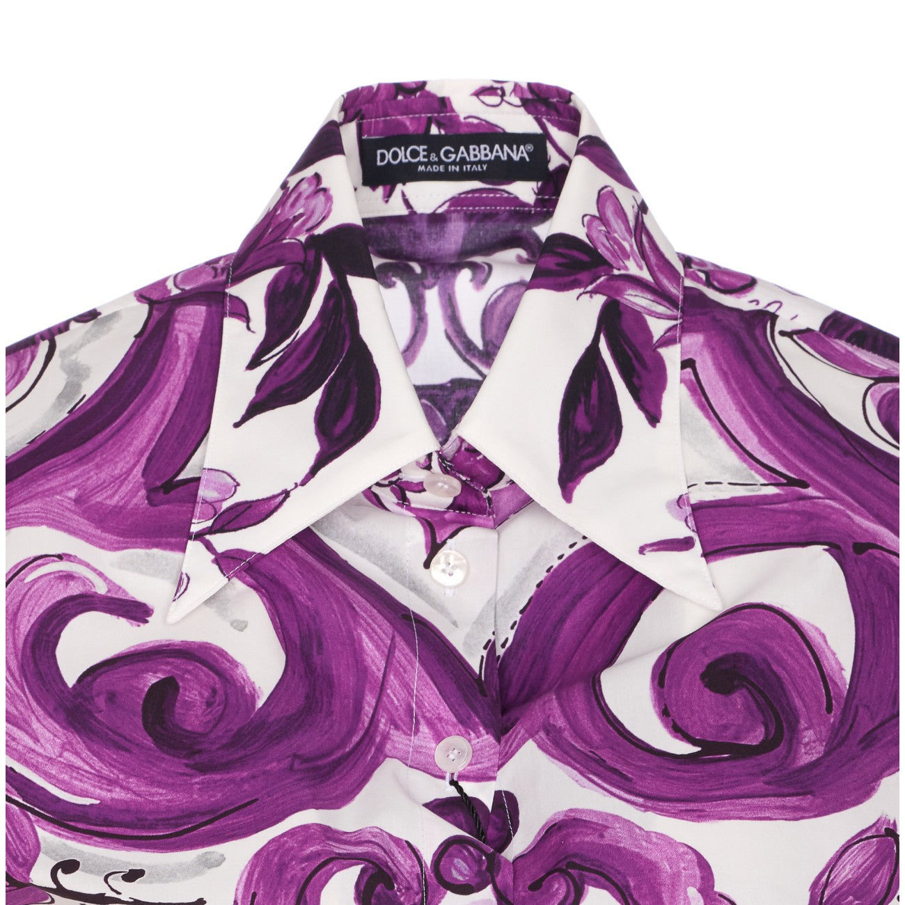 Dolce&Gabbana Women Maiolica Print Shirt - 4