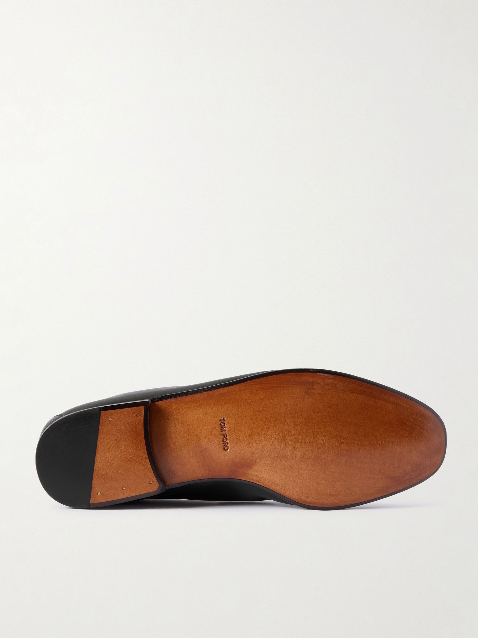 Gigi Full-Grain Leather Loafers Black - 3