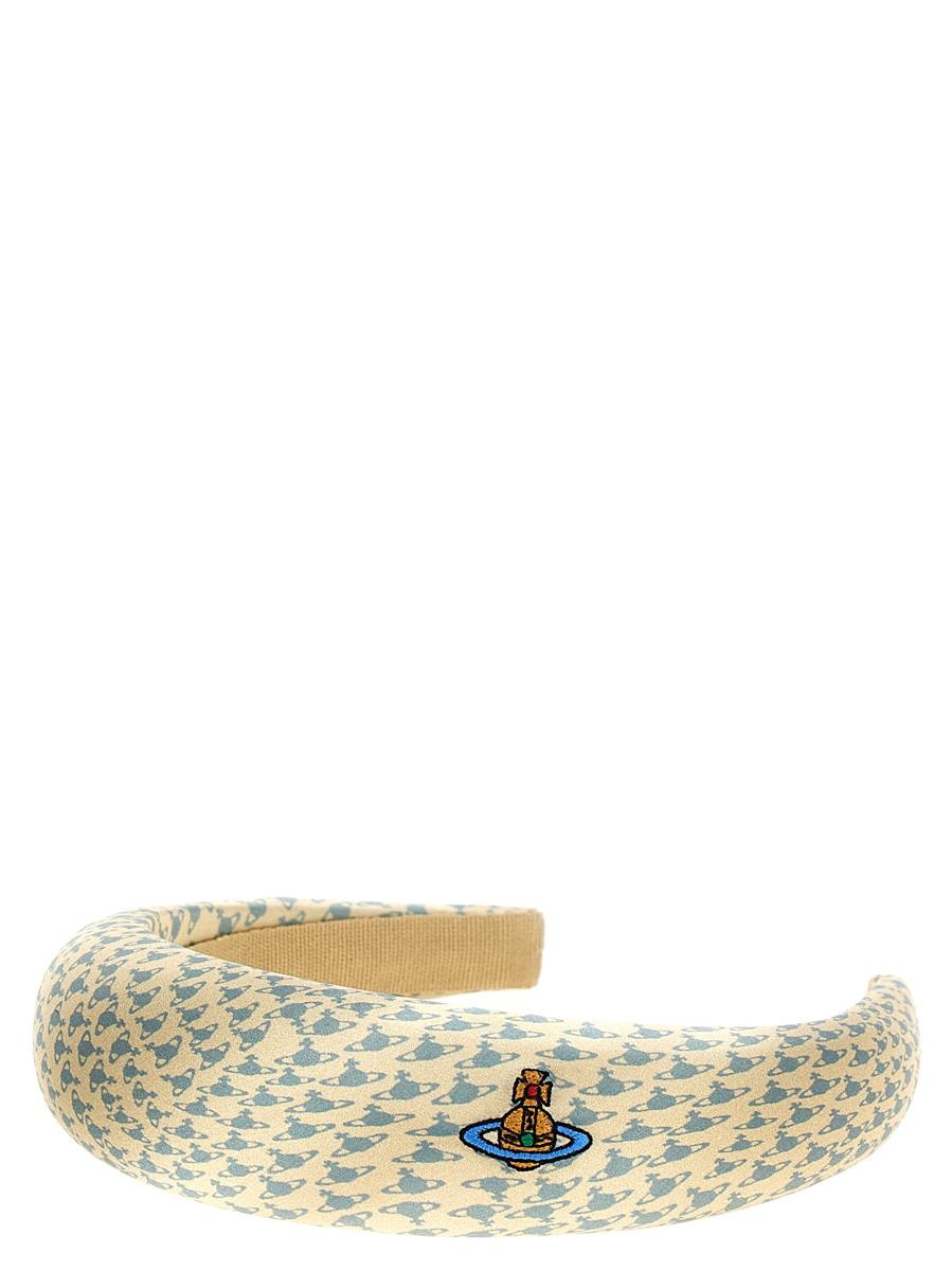 VIVIENNE WESTWOOD LOGO PRINT HEADBAND - 1