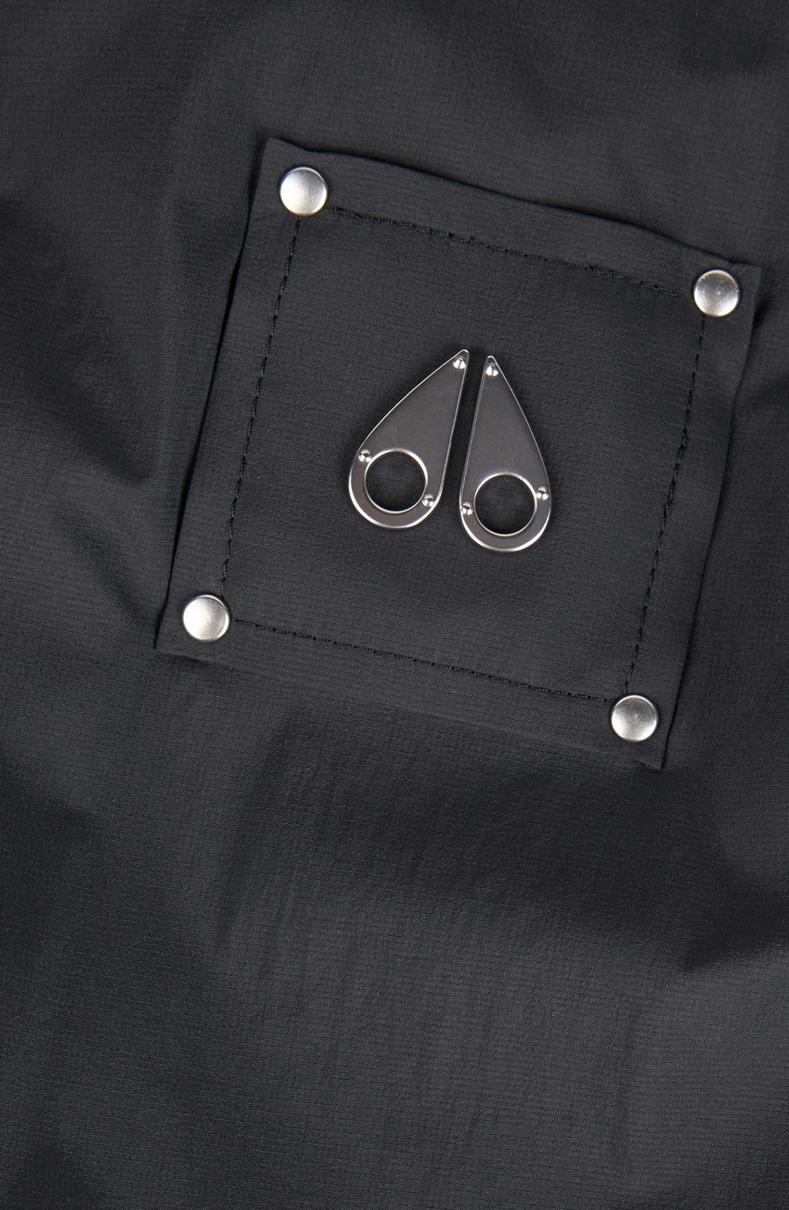 Moose Knuckles Labelle Water Repellent Ripstop Jacket in Black at Nordstrom - 6