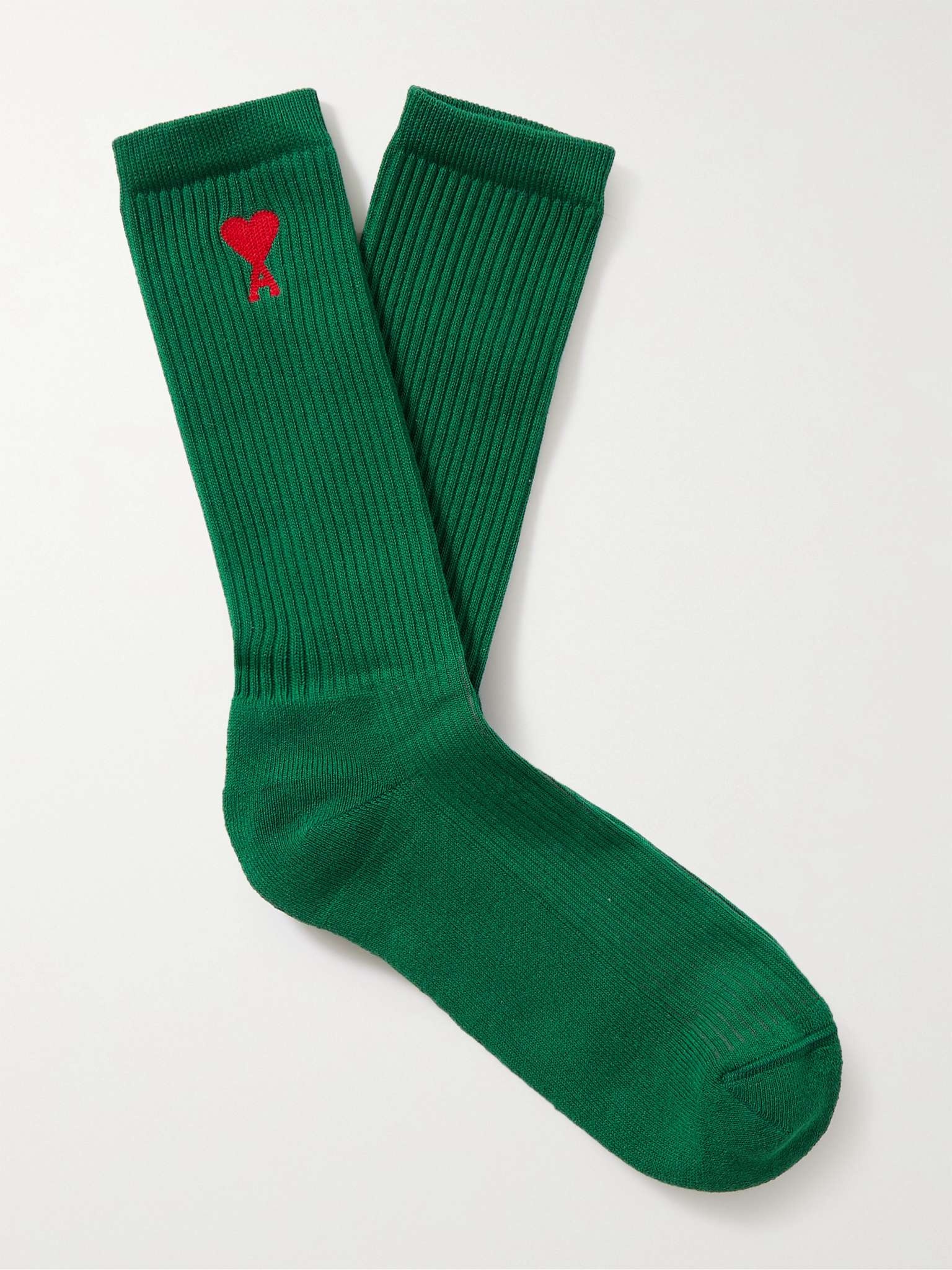 Logo-Jacquard Cotton-Blend Socks - 3