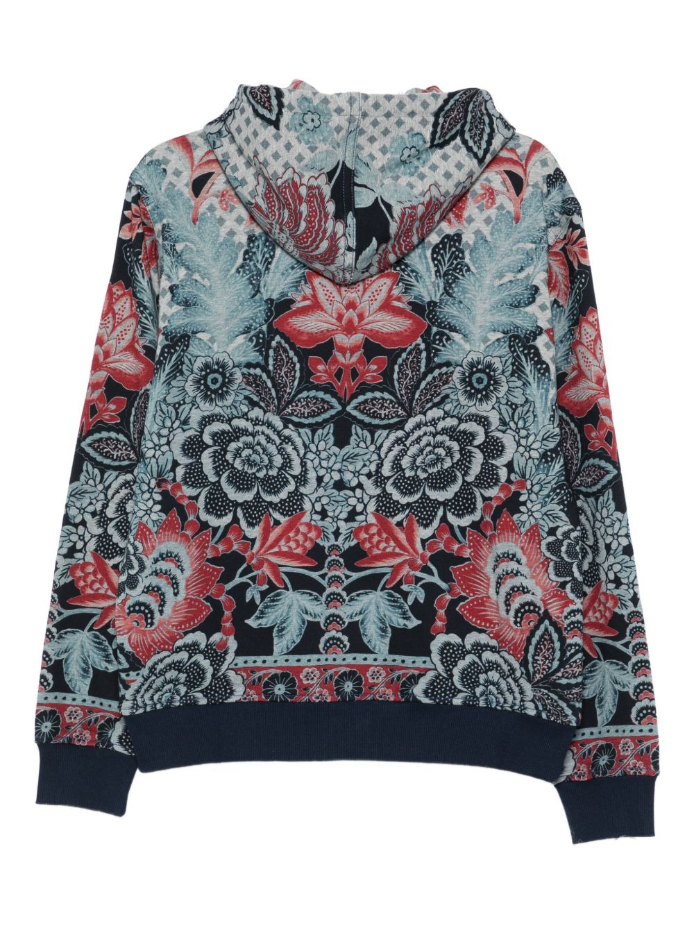 floral-print hoodie - 2