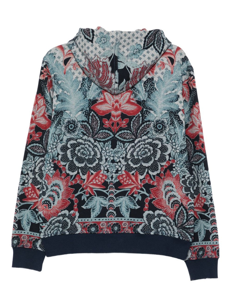 Etro floral-print hoodie outlook