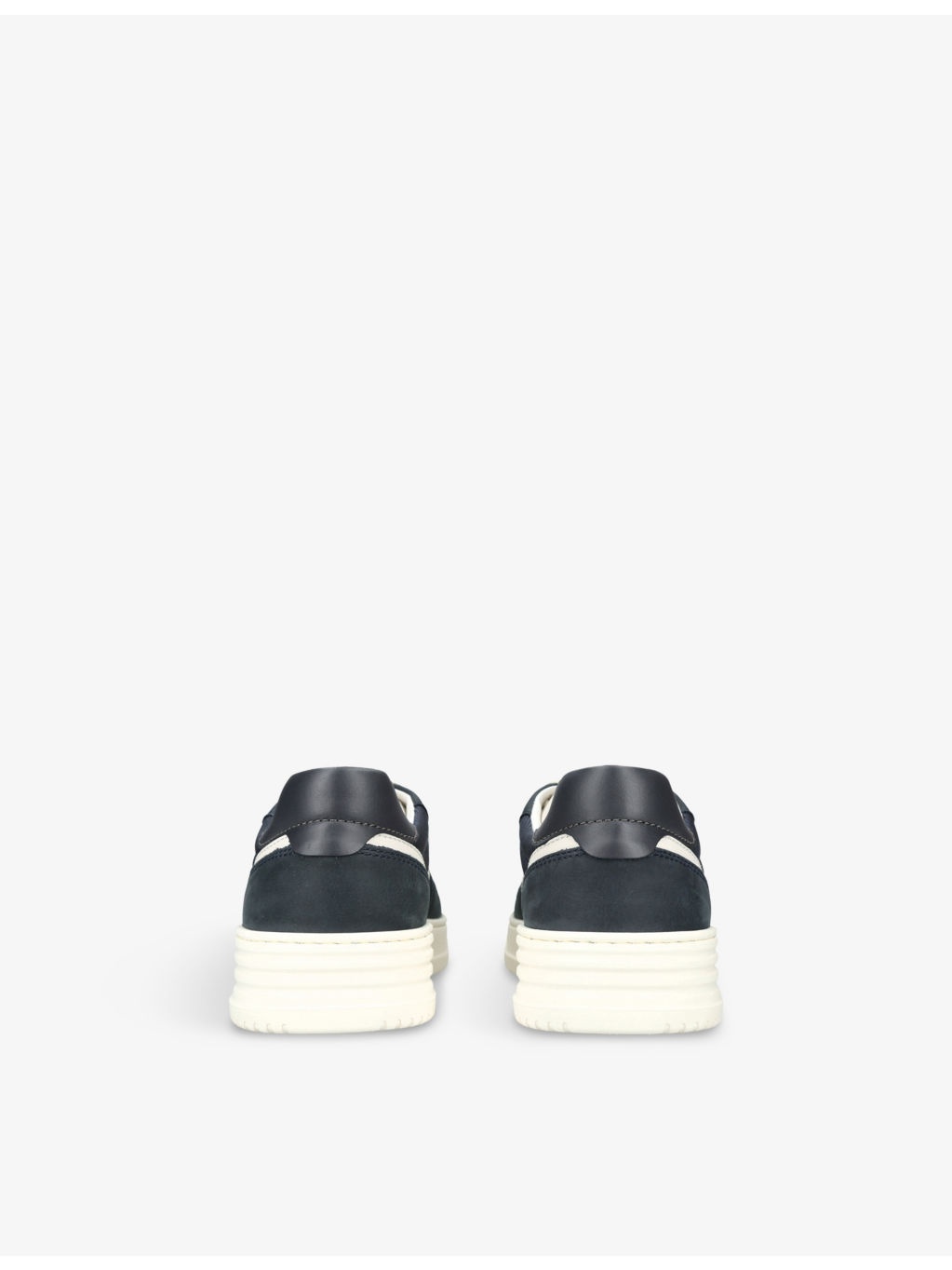 Allacciato H 630 Brand-Embroidered Leather And Mesh Low-Top Trainers - 4