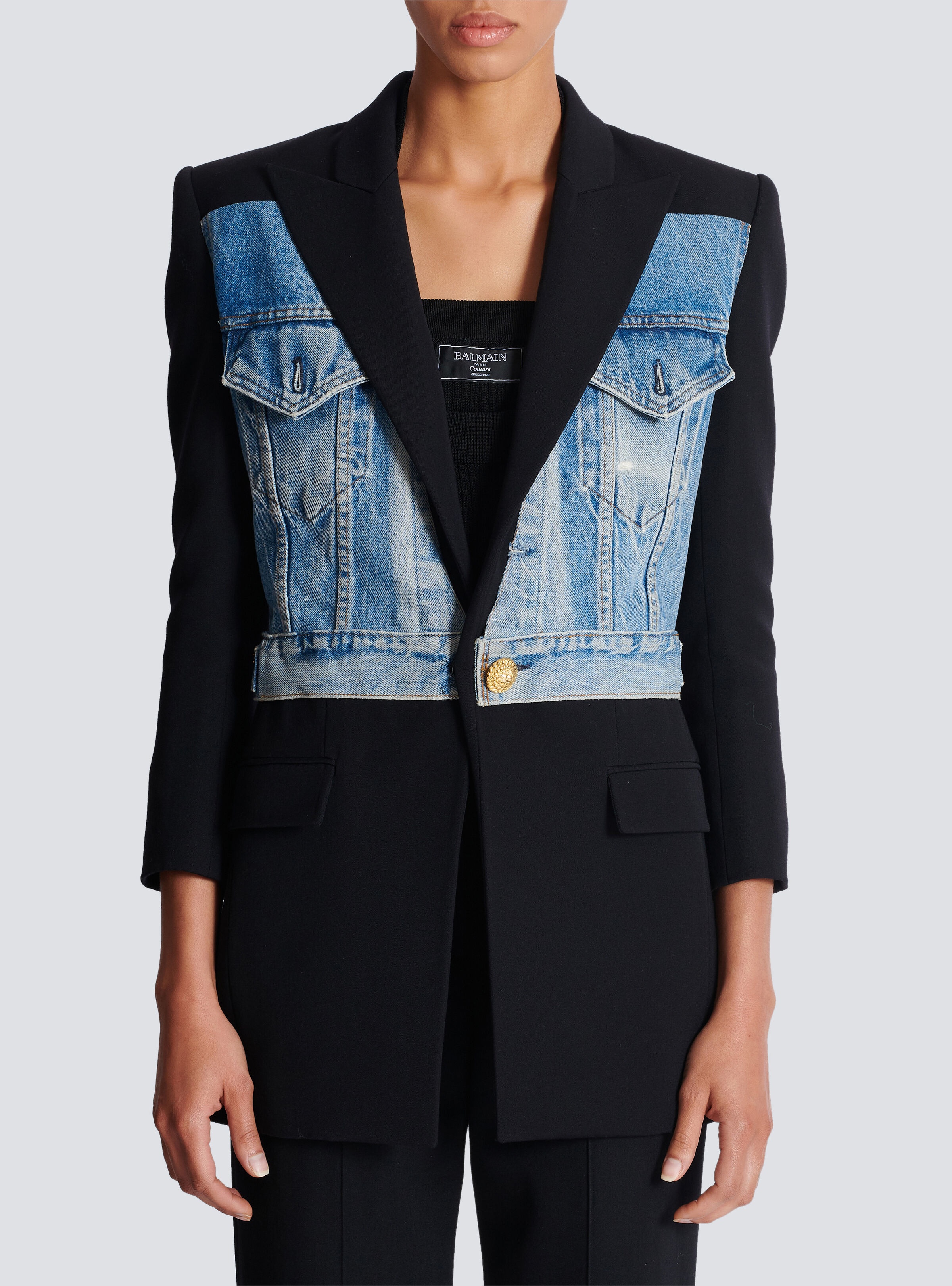 1-button bi-material jacket - 5