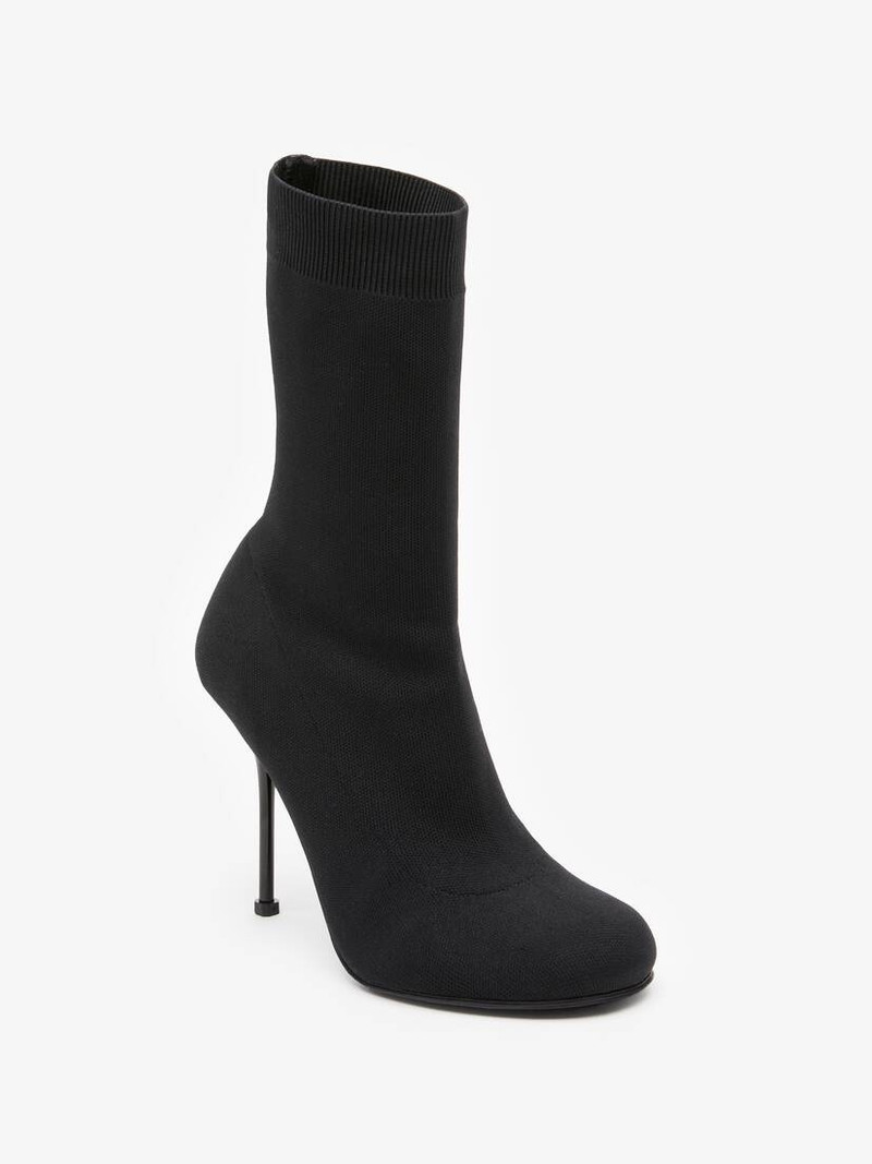 Alexander McQueen Knit Boot in Black outlook
