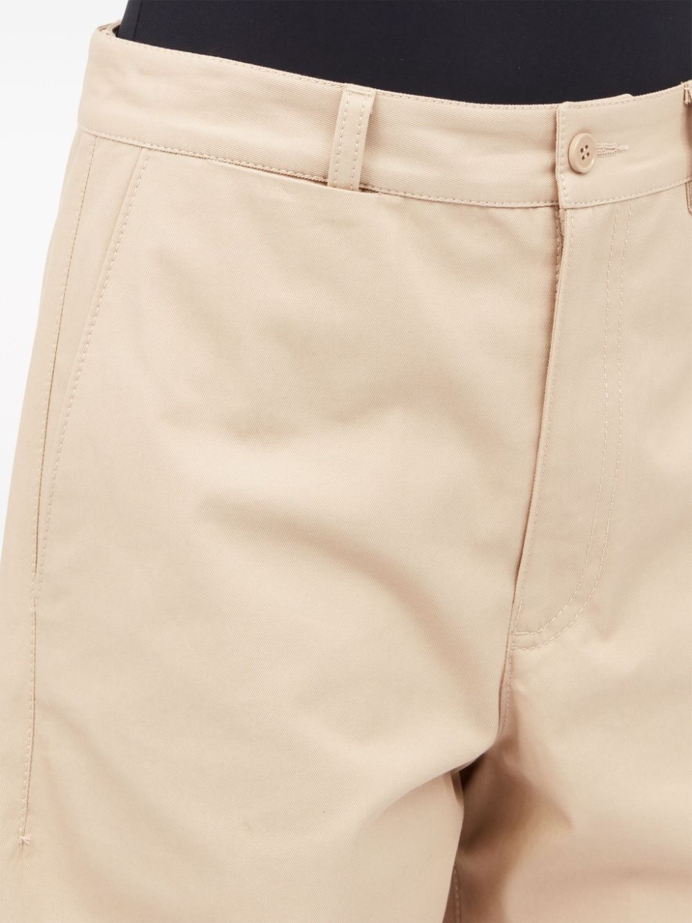 wide-leg gabardine trousers - 7