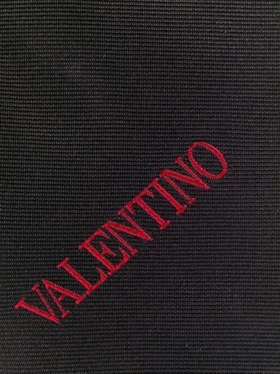 Valentino embroidered logo necktie outlook