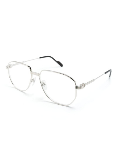 Cartier pilot-frame glasses outlook