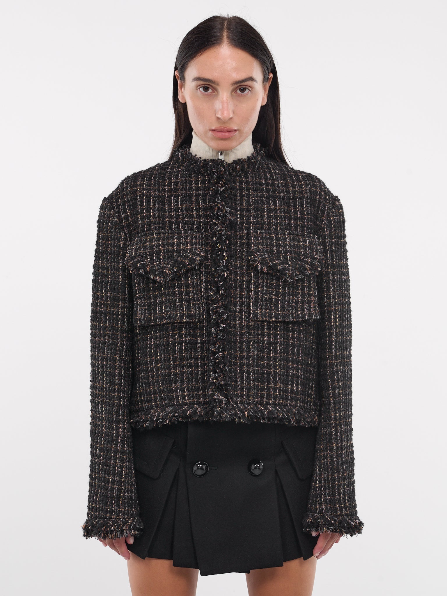 Tweed Puffer Jacket - 1