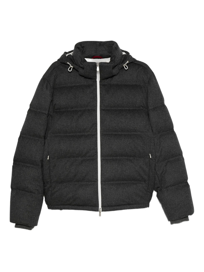 Brunello Cucinelli Hooded Quilted Padded Jacket 1