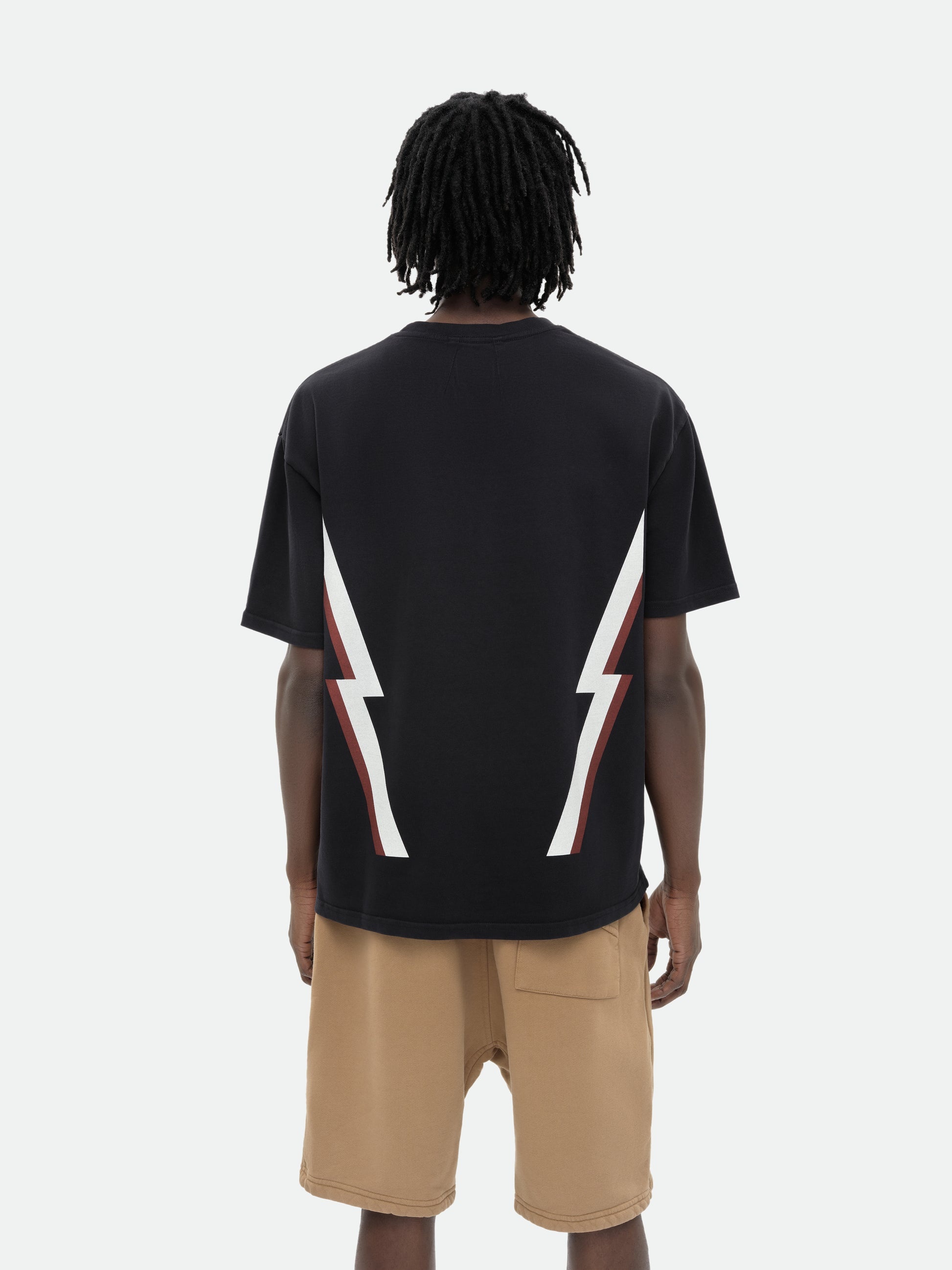 Rhude LIGHTNING CREW TEE | REVERSIBLE