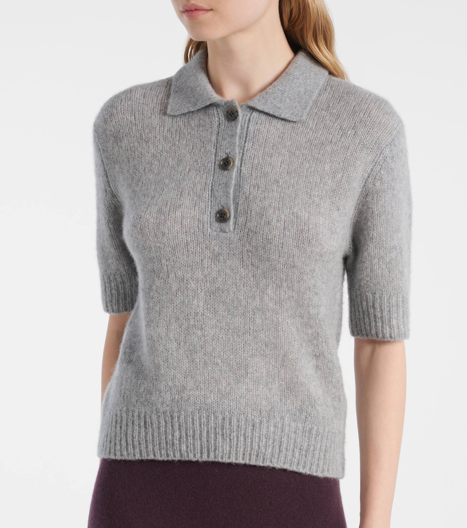 Masy cashmere and silk polo shirt - 6