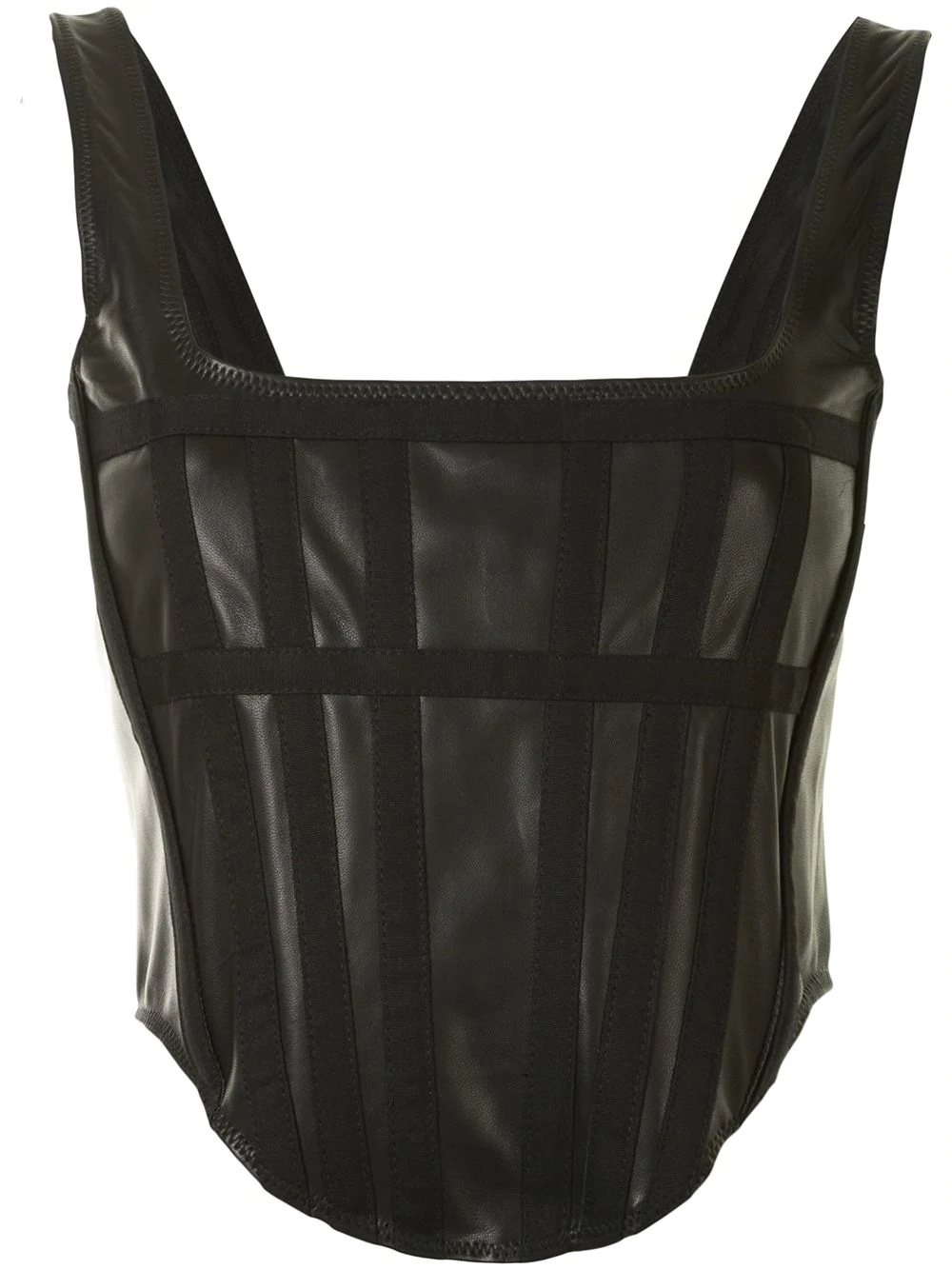 cropped panelled corset - 1