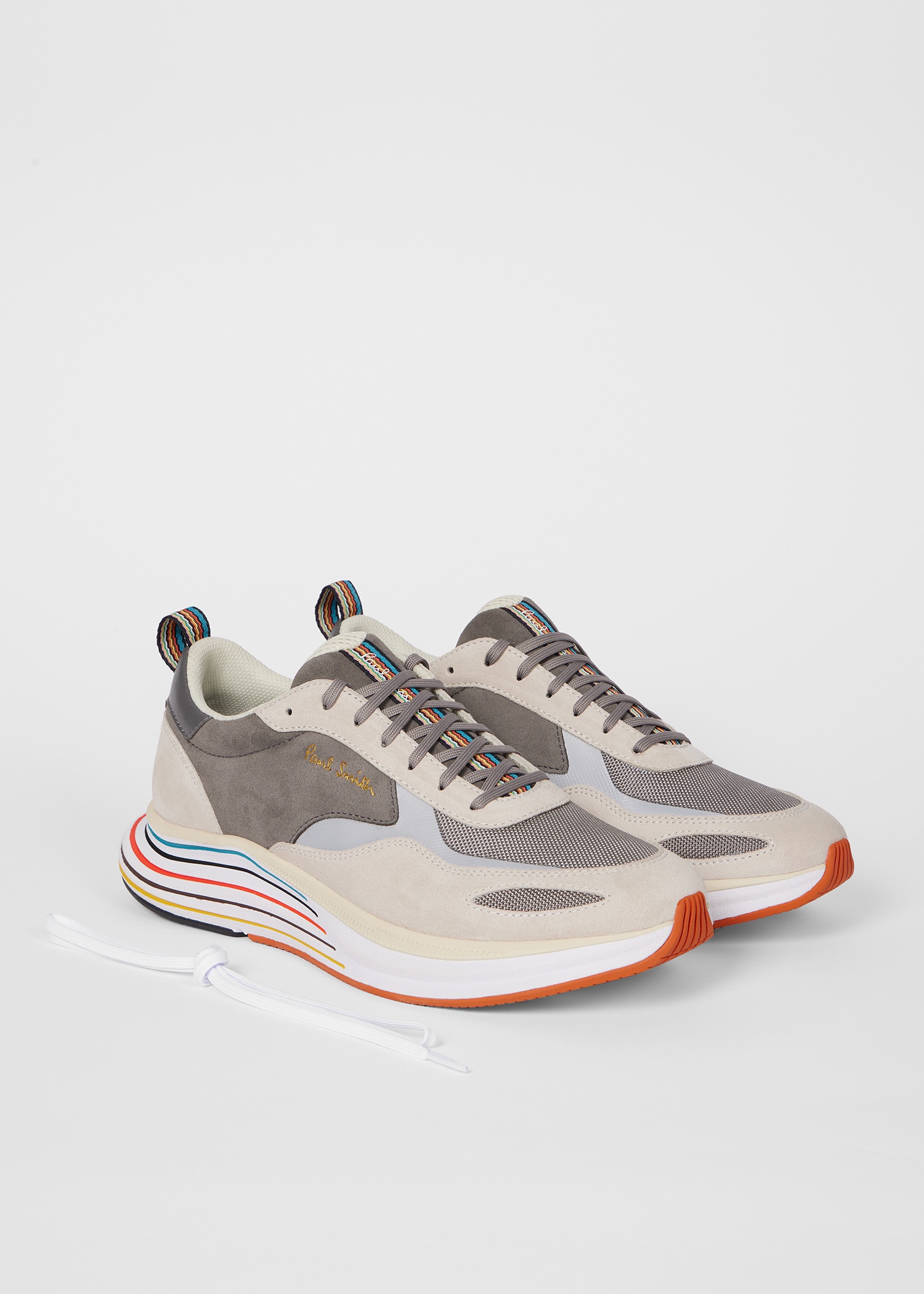 Grey Suede 'Koto' Trainers - 2