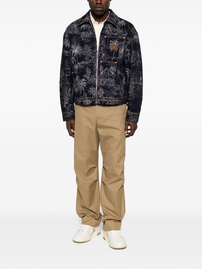 AMIRI jacquard zip chateau palms jacket outlook