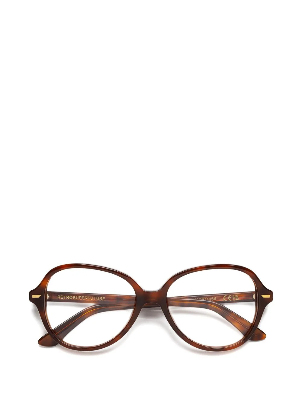oval-frame glasses - 1