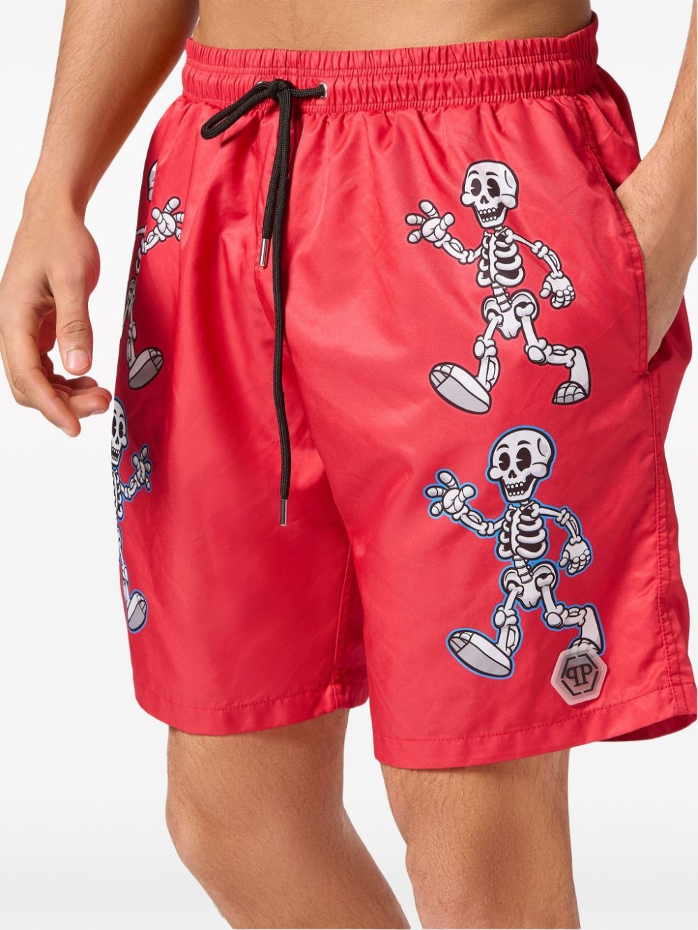 skeleton-print swim shorts - 5