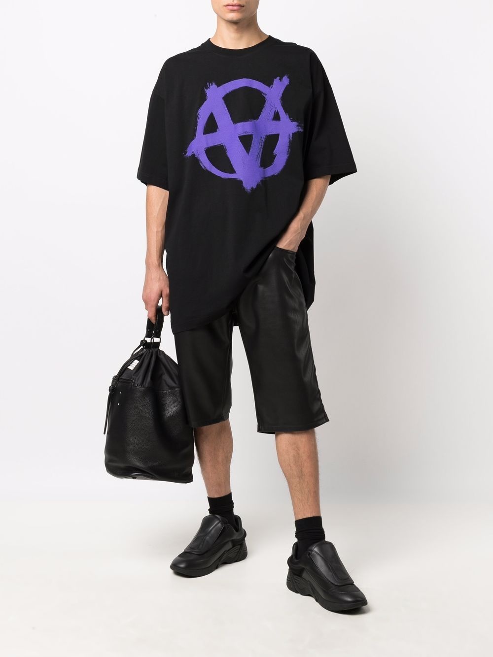 Anarchy graphic-print T-shirt - 2