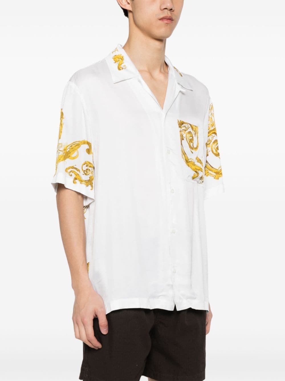 Baroccoflage-print satin shirt - 3