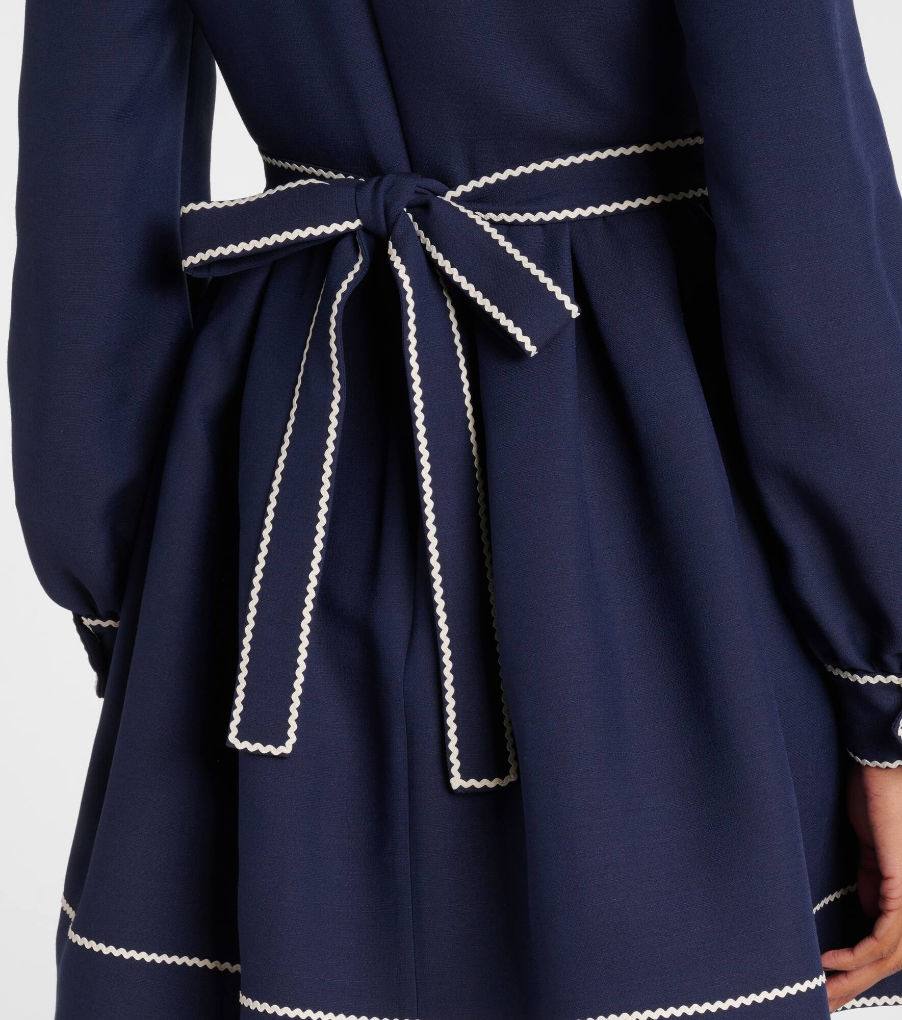 Crepe Couture bow-detail minidress - 6