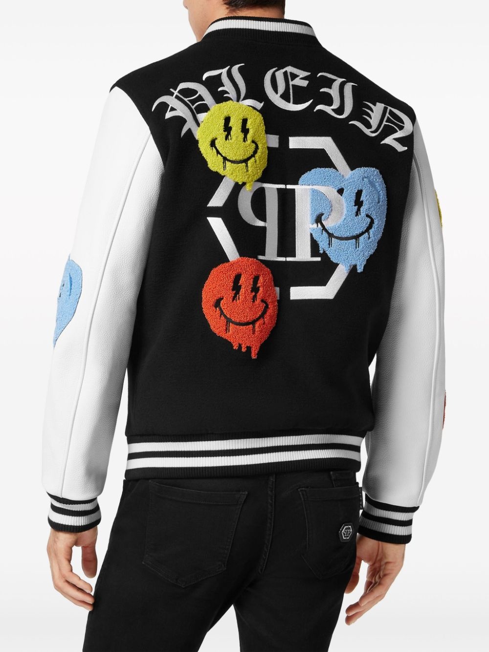 Smile-patch bomber jacket - 3