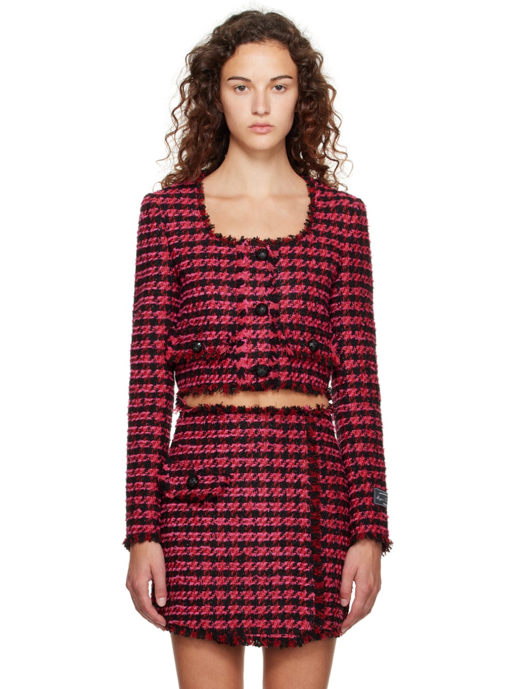 Pink Check Jacket - 1