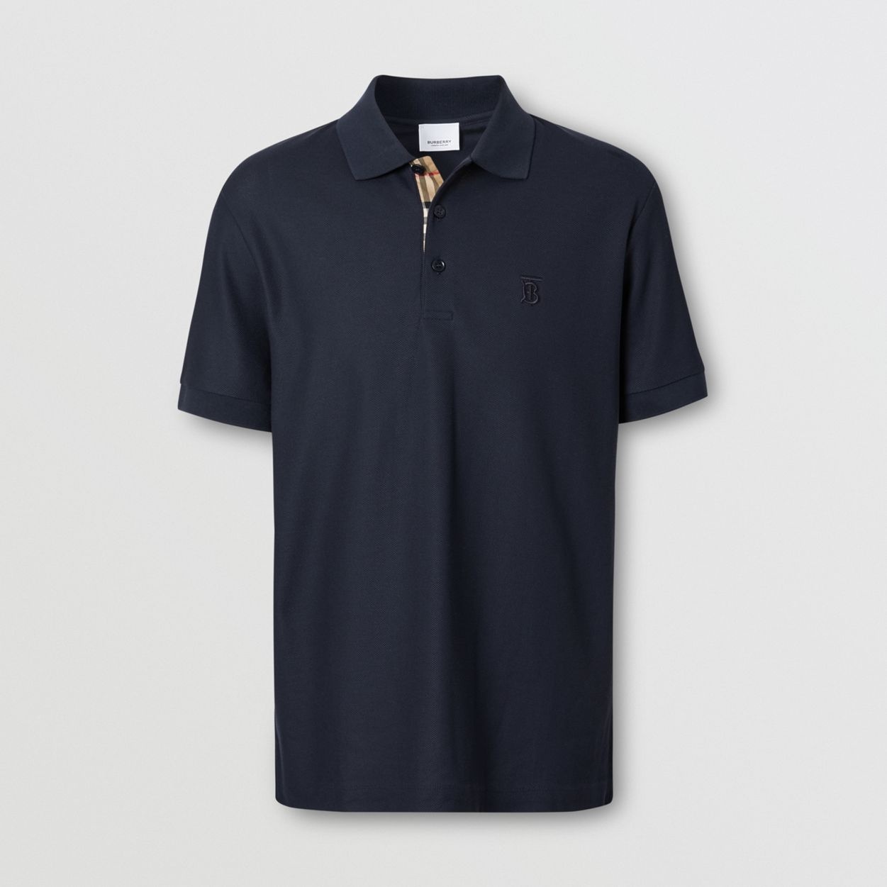 Monogram Motif Cotton Piqué Polo Shirt - 1