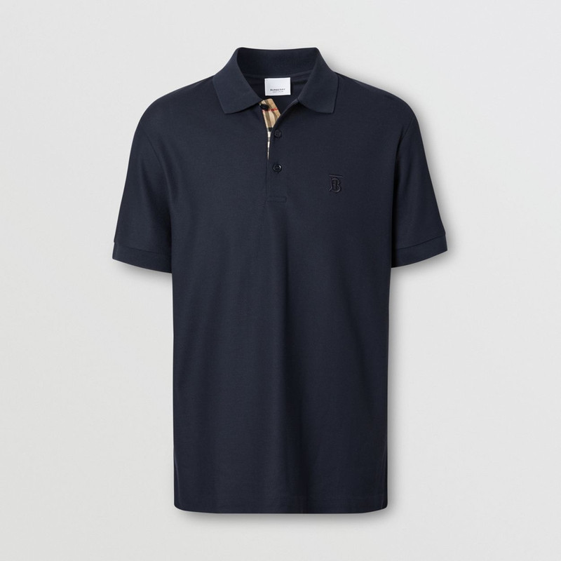 Monogram Motif Cotton Piqué Polo Shirt 1