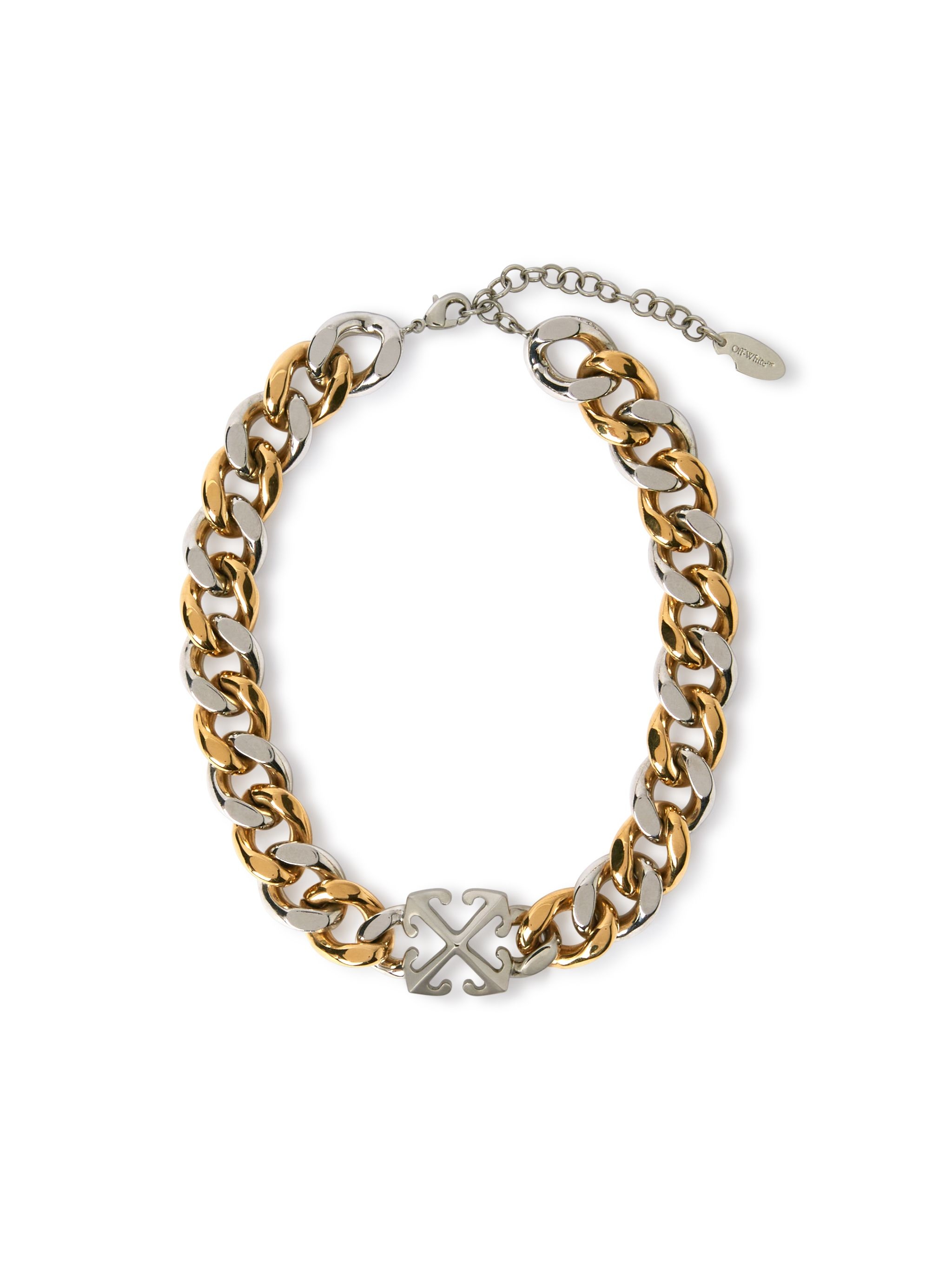 Bicolor Arrow Chain Necklace - 1