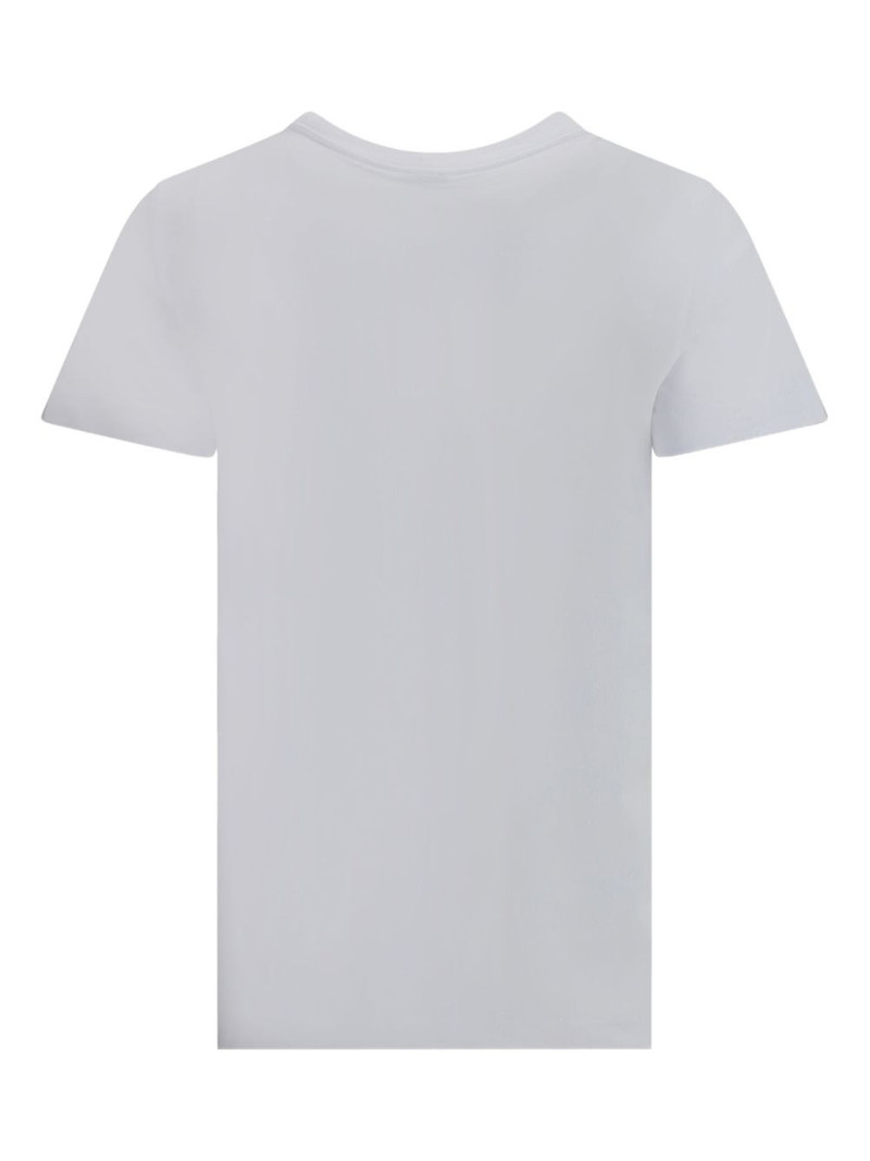 PINKO logo-embroidered jersey T-shirt outlook