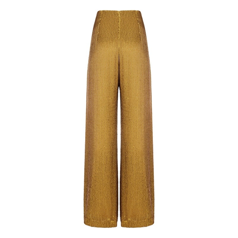 Bugle Bead Wide Leg Pant - 3