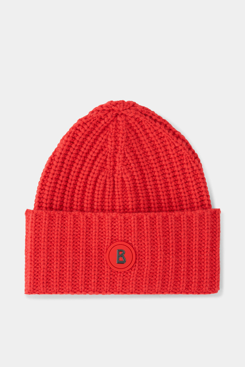 Kilian knitted cashmere hat in Red 1