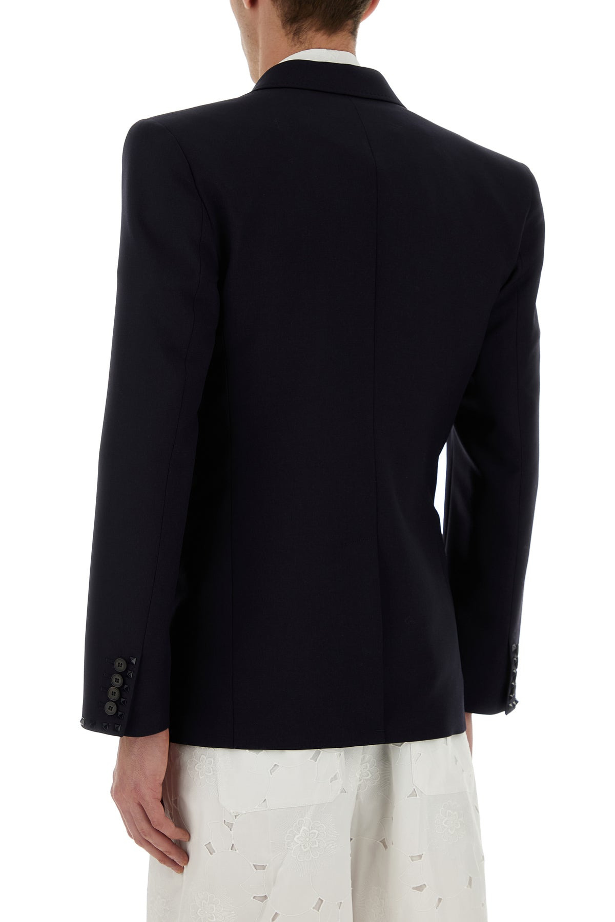 Midnight blue wool blazer - 4