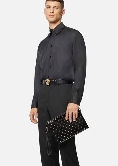 VERSACE Medusa Stud Leather Pouch outlook