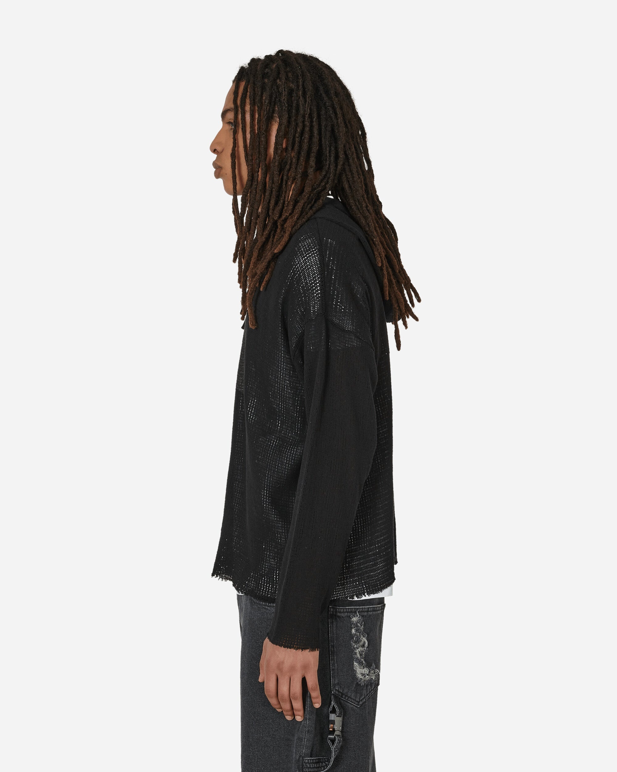 トップス 1017 ALYX 9SM Mesh Longsleeve Hooded 1017 ALYX 9SM Longsleeve Hooded Mesh Tee Black mesh hoodie