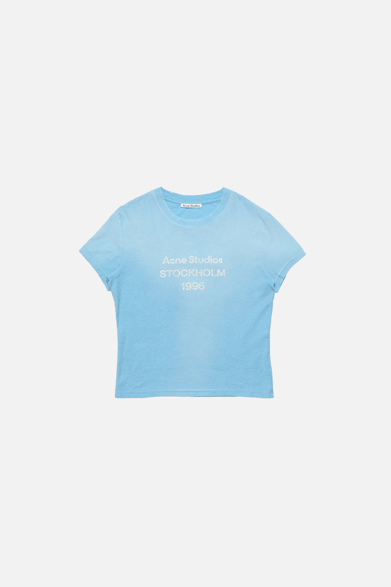 Fitted logo t-shirt - Cornflower blue 1