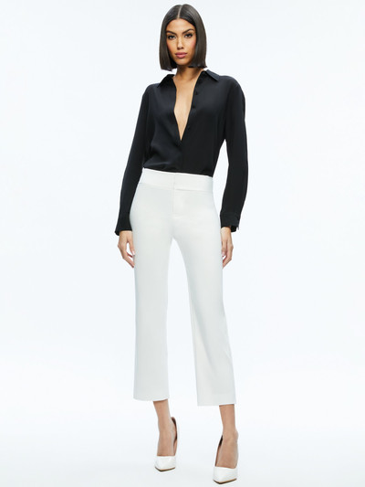 Alice + Olivia STACEY LOW RISE KICK FLARE PANT outlook