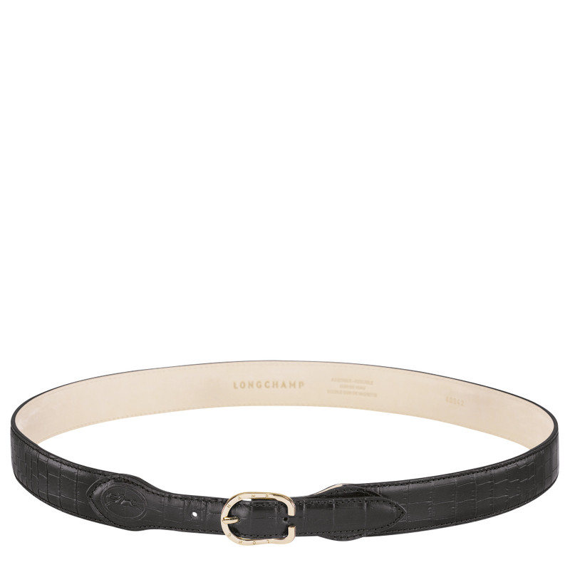 Longchamp 1980 Ladies' belt Black - Leather 1