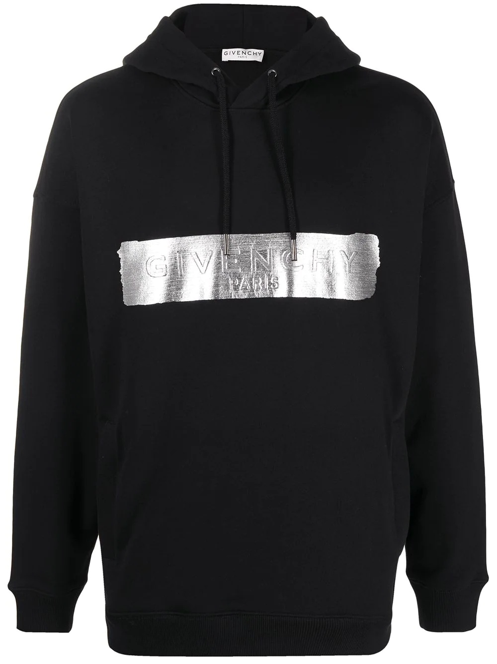 metallic Latex Logo hoodie - 1